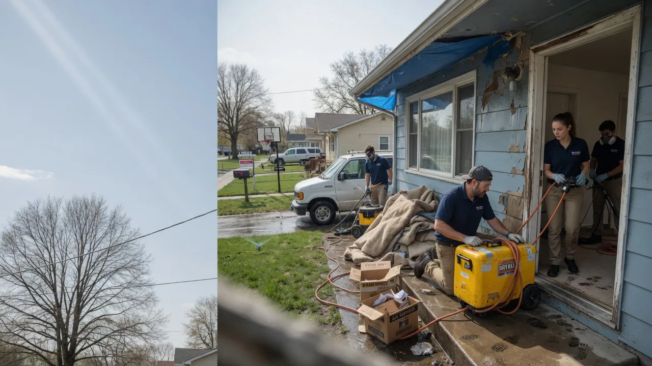 Basement Flood Cleanup in Lillian, TX near me